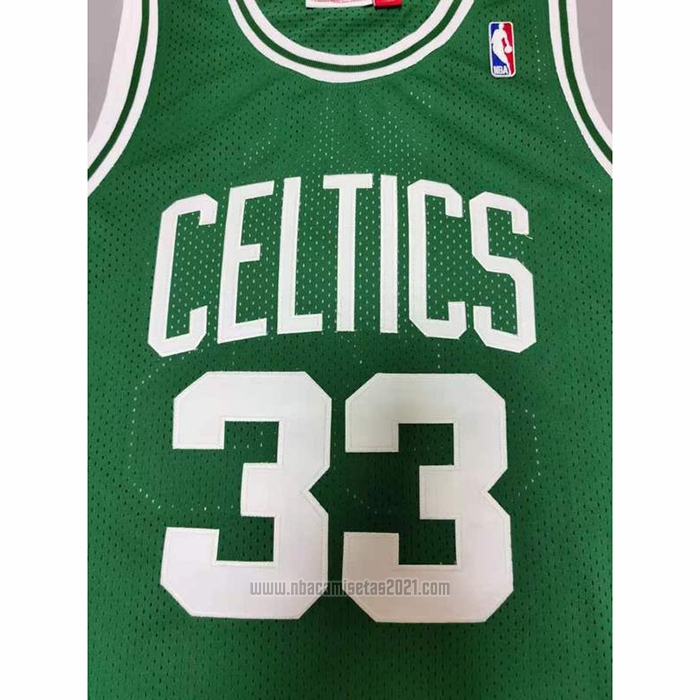 Camiseta Boston Celtics Larry Bird #33 Mitchell & Ness 1985-86 Verde